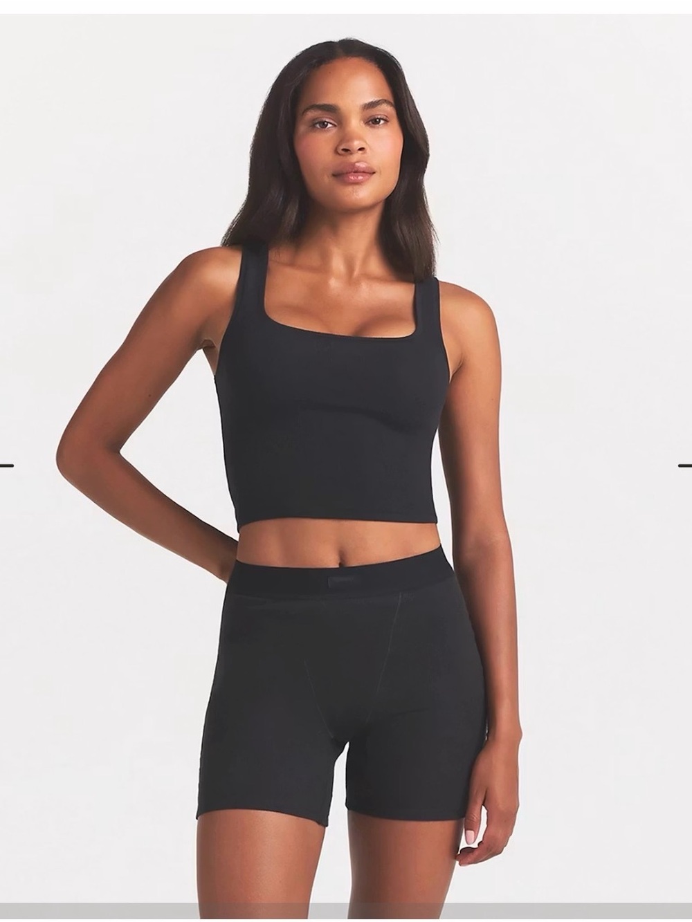 Skims Cotton Rib Tank Soot